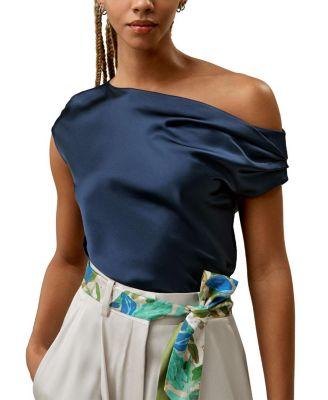 Boat Neck Silk Top by LILYSILK