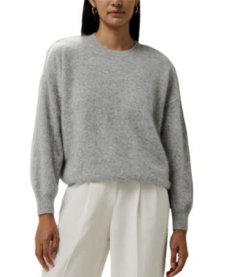 Brushed Cashmere Pullover Sweater by LILYSILK