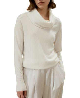 Cashmere Cowl Neck Sweater by LILYSILK