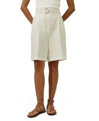 Chic Silk-Linen Blend Bermuda Shorts by LILYSILK