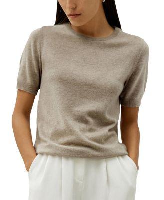 Crew Neck Basic Knit Top by LILYSILK