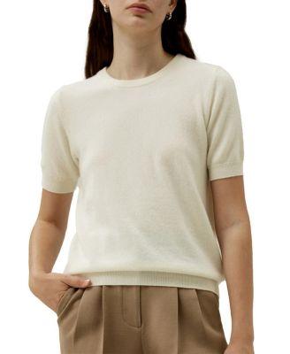 Crew Neck Basic Knit Top by LILYSILK
