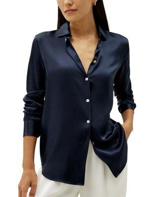 Elegant Button Up Silk Shirt by LILYSILK