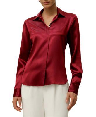 Elegant Silhouette Silk Shirt by LILYSILK