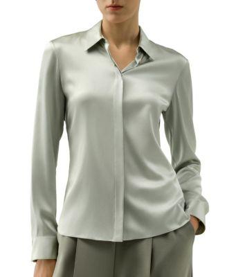 Elegant Silk Slim Fit Shirt by LILYSILK