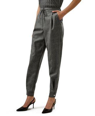 Glen Flex Worsted Trousers by LILYSILK
