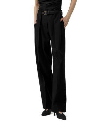 LILYSILK Women's Box Pleated Silk-Wool Trouser by LILYSILK