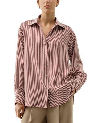 Oversized Striped Shirt by LILYSILK