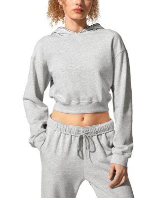 SILKERRY Cropped Fit Seamflow Poise Pullover Hoddie by LILYSILK