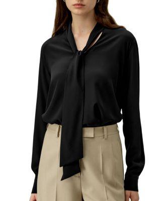 Silk Bowtie Blouse by LILYSILK