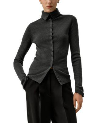 Slim Fit Silk Cashmere Sweater by LILYSILK