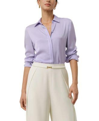 Stretch Double Georgette Shirt by LILYSILK