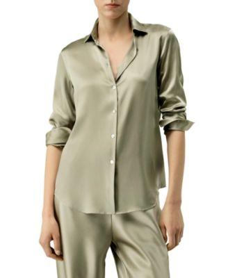 Timeless Silk Charmeuse Shirt by LILYSILK