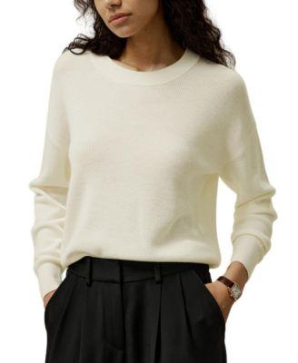 Ultra Fine Merino Wool Crewneck Sweater by LILYSILK