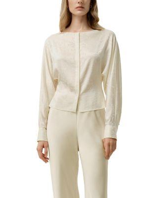 YING Jacquard Silk Blouse by LILYSILK