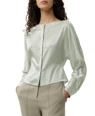 YING Jacquard Silk Blouse by LILYSILK
