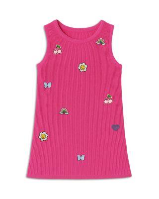 Girls' Knit Appliqu&eacute; Shift Dress - Little Kid by LIMEAPPLE