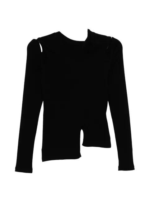asymmetric-hem T-shirt by LIMI FEU