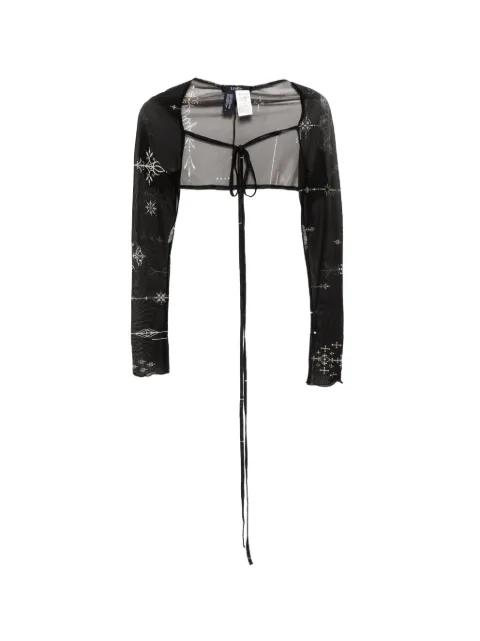 graphic-print crop top by LIMI FEU