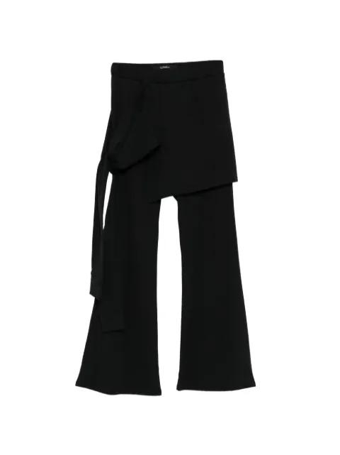 layered cotton trousers by LIMI FEU