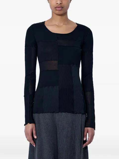 patchwork long-sleeve T-shirt by LIMI FEU