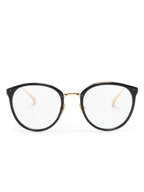 Calthorpe oval-frame glasses by LINDA FARROW
