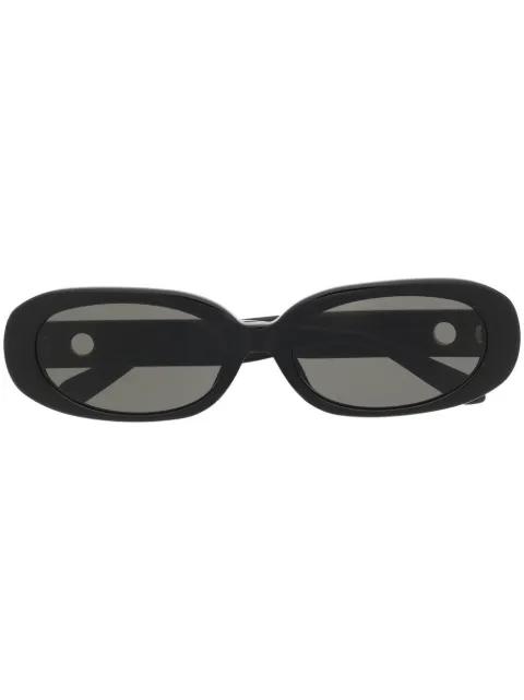 Cara oval-frame sunglasses by LINDA FARROW