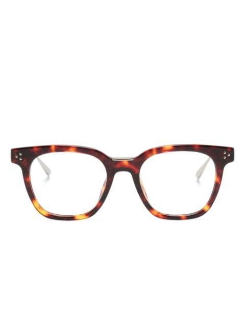 Evans square-frame glasses by LINDA FARROW