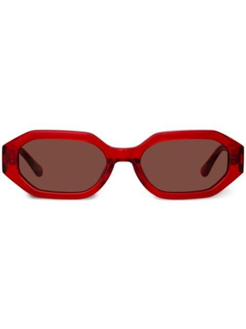 Irene oval-lenses sunglasses by LINDA FARROW