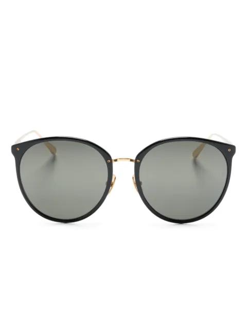 Kings round-frame sunglasses by LINDA FARROW