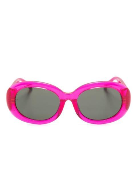 Lina oval-frame sunglasses by LINDA FARROW
