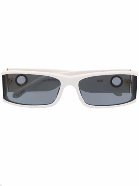 Mya rectangle-frame sunglasses by LINDA FARROW