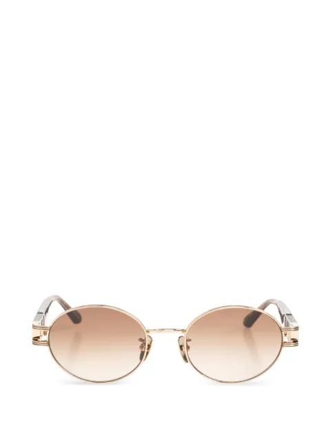 Phoebe oval-frame sunglasses by LINDA FARROW