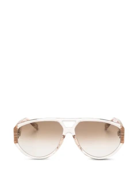 Portia pilot-frame sunglasses by LINDA FARROW