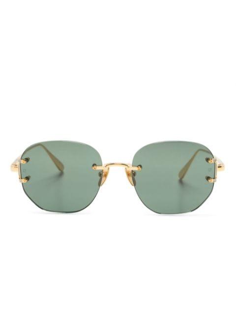 Sandor geometric-frame sunglasses by LINDA FARROW