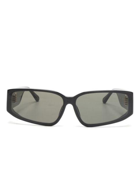 Senna rectangle-frame sunglasses by LINDA FARROW
