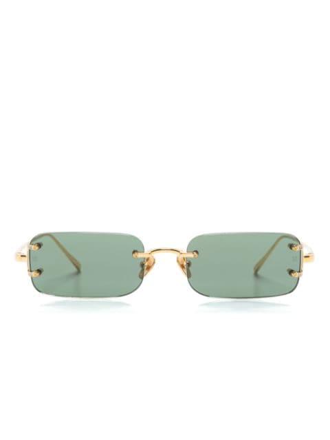 Taylor rectangle-frame sunglasses by LINDA FARROW