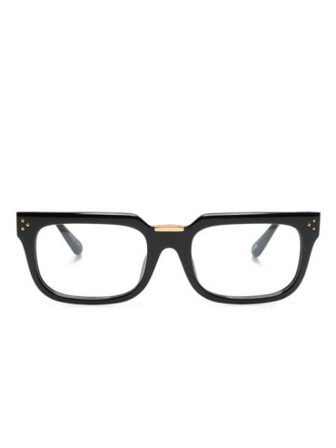 Yoan rectangle-frame glasses by LINDA FARROW