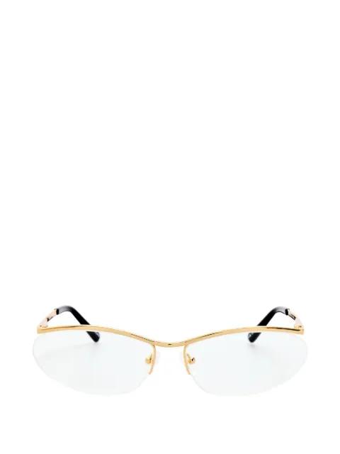 cat-eye frame glasses by LINDA FARROW