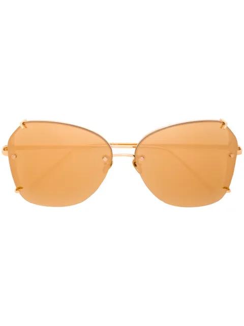 geometric-frame sunglasses by LINDA FARROW