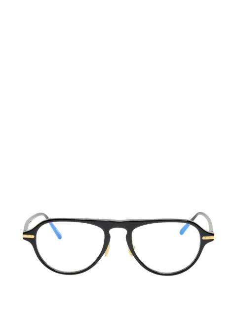 pilot-frame glasses by LINDA FARROW