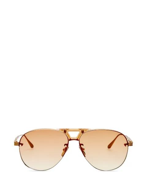 pilot-frame sunglasses by LINDA FARROW