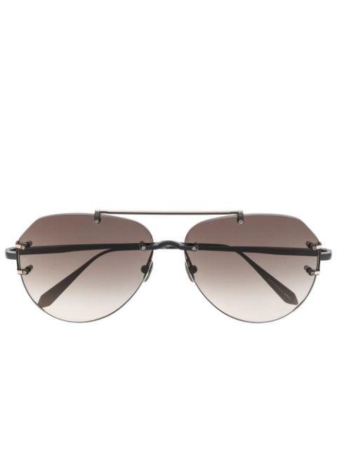 pilot-frame sunglasses by LINDA FARROW