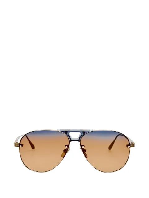 pilot-frame sunglasses by LINDA FARROW