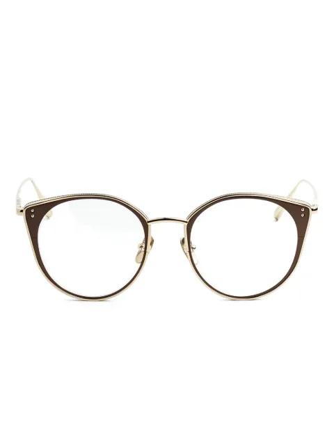 round-frame glasses by LINDA FARROW
