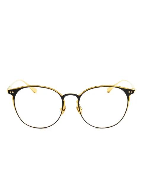 round-frame glasses by LINDA FARROW