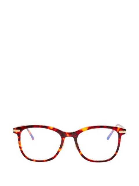 square-frame glasses by LINDA FARROW