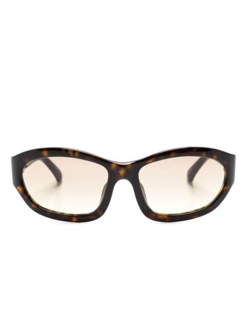 x Dries Van Noten 215 biker-style frame sunglasses by LINDA FARROW