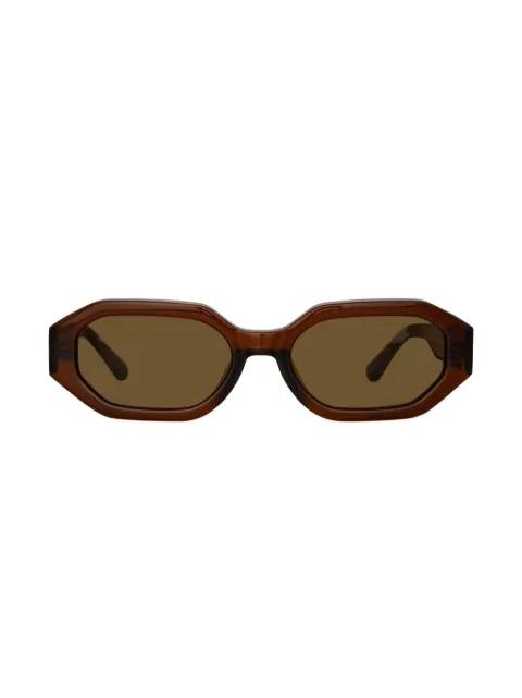 x The Attico Irene geometric-frame sunglasses by LINDA FARROW