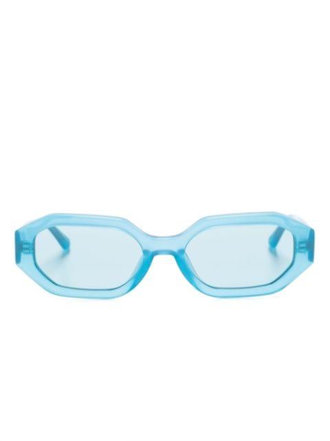 x The Attico Irene geometric sunglasses by LINDA FARROW